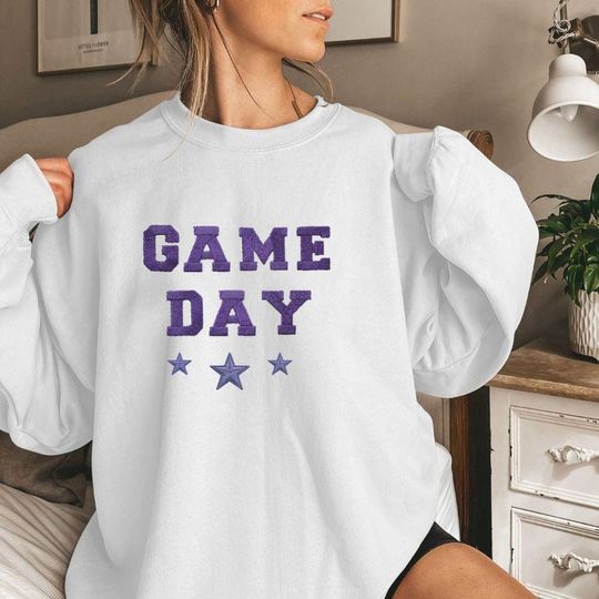 Embroidered Minnesota Vikings Oversized Sweatshirt, Unisex College Sweater, Vintage Streetwear Pullover