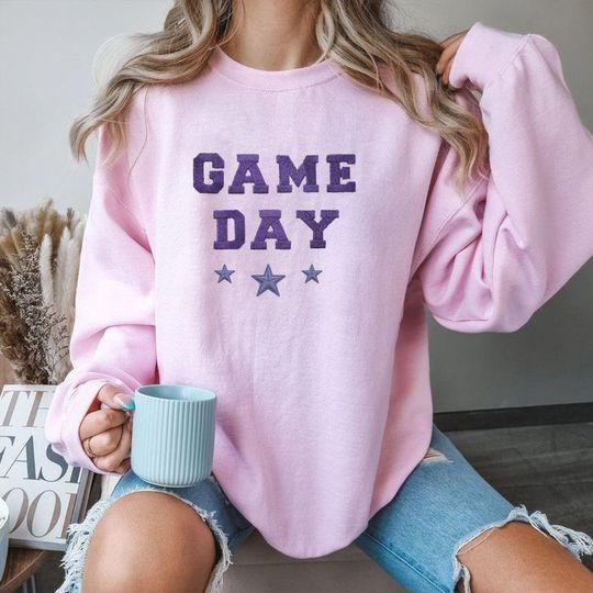 Embroidered Minnesota Vikings Oversized Sweatshirt, Unisex College Sweater, Vintage Streetwear Pullover