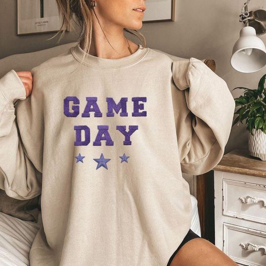 Embroidered Minnesota Vikings Oversized Sweatshirt, Unisex College Sweater, Vintage Streetwear Pullover