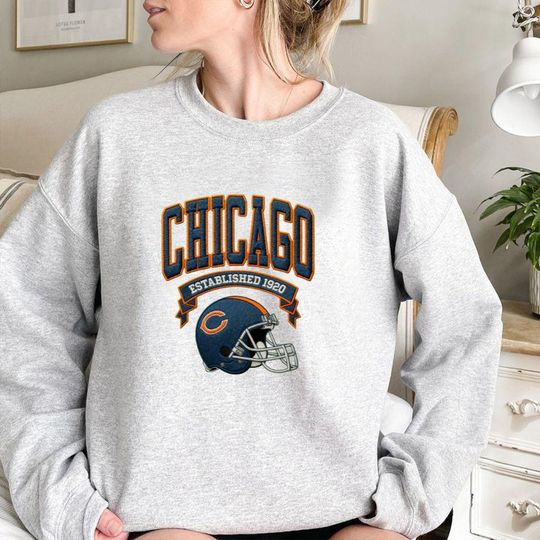 Embroidered Los Angles Chargers Oversized Sweatshirt, Unisex College Sweater, Vintage Streetwear Pullover