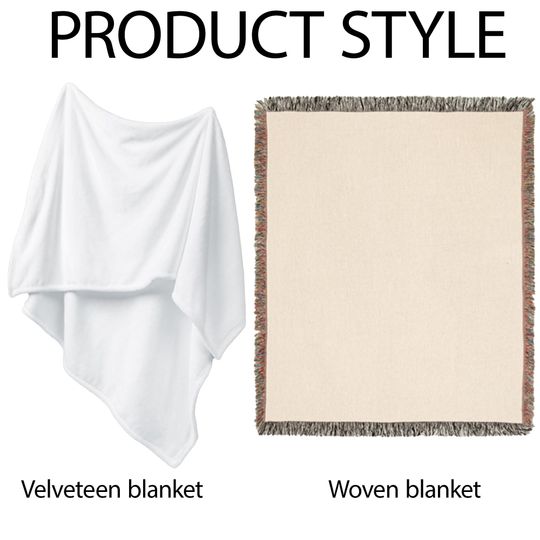 Retro Halloween Ghost Woven Throw Blanket: Spooky Gothic Home Decor