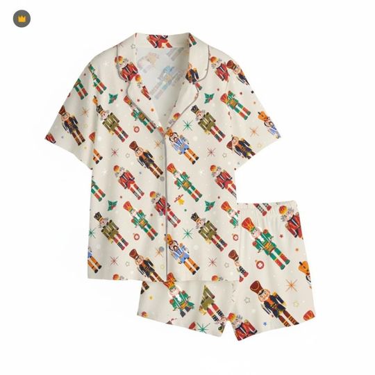 Nutcracker Christmas Pajama Set with Pocket