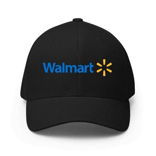 Baseball Cap with Walmart Logo, Adjustable, Printed Sports Hat