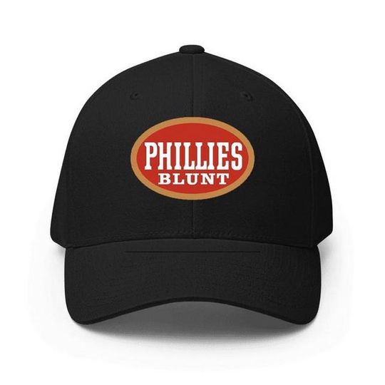 Philadelphia Phillies Cigar Logo Print Baseball Cap Adjustable