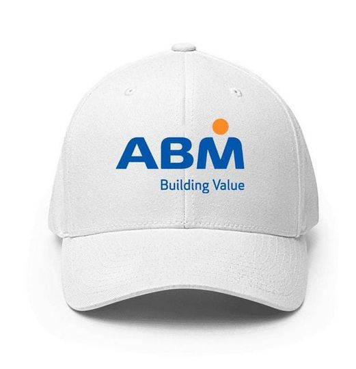 ABM Industries Logo Printed Baseball Cap Adjustable