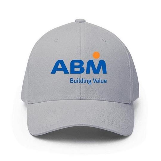 ABM Industries Logo Printed Baseball Cap Adjustable