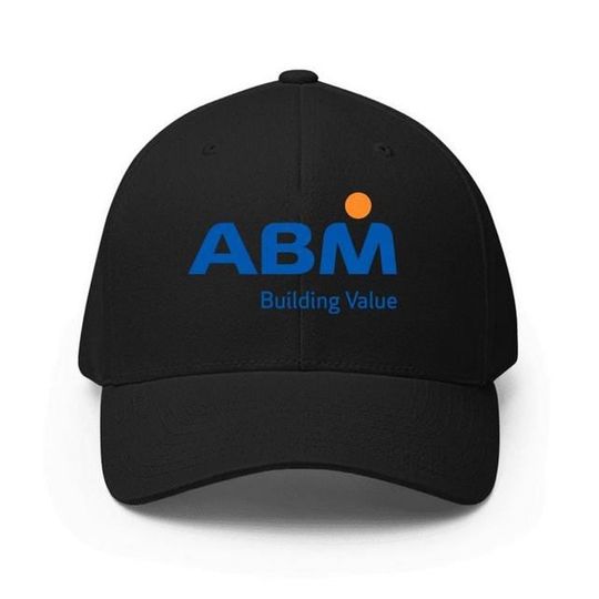 ABM Industries Logo Printed Baseball Cap Adjustable