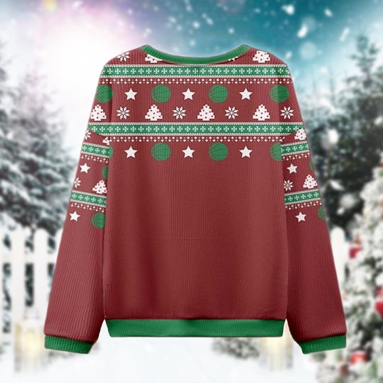 Funny Basketball Christmas Sweater, He Is Rizzin Holiday Sweatshirt, Ugly Xmas Sweater for Men Women, Cool Religious Gift Idea