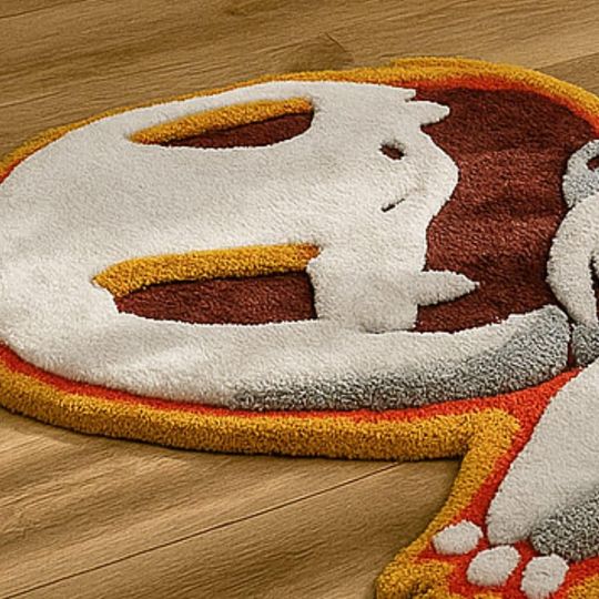 Handmade Skeleton Cartoon Rug