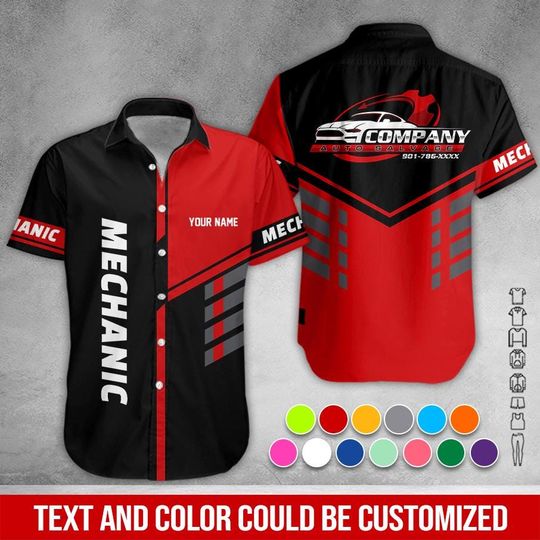 Custom Mechanic Work Shirt: Personalized Auto Repair Uniform