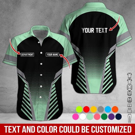 Custom Basic Work Shirt: Personalized Name & Text Uniform