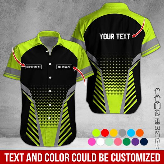 Custom Basic Work Shirt: Personalized Name & Text Uniform
