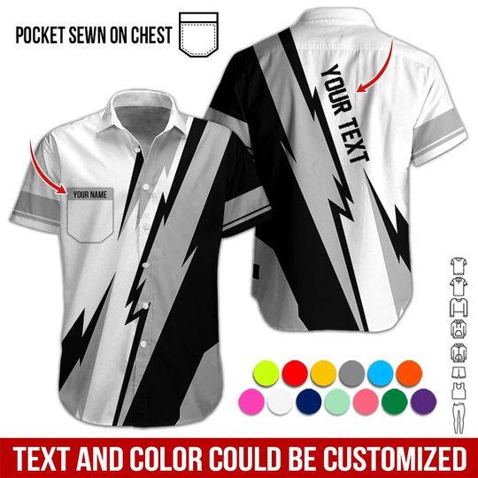 Custom Logo Work Shirt: Personalized Uniform for Racing, Mechanic