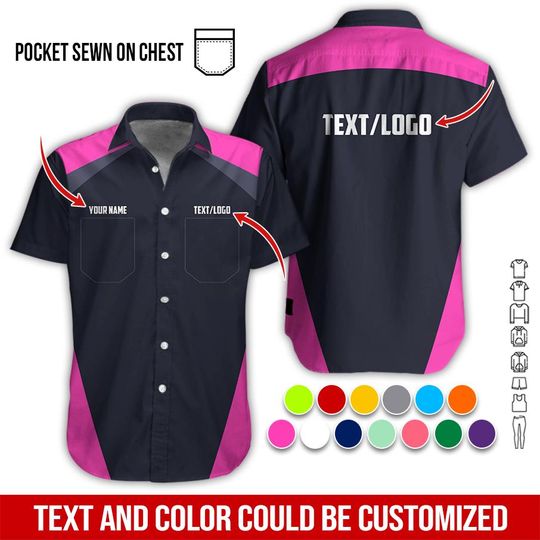 Custom No Pocket Basic Work Shirt: Personalized Workwear  Uniform