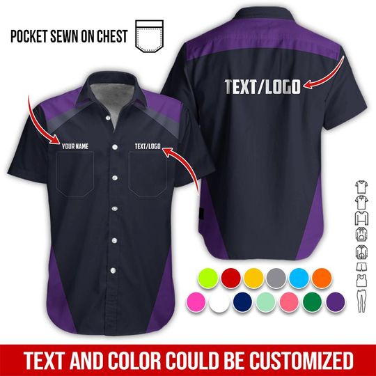 Custom No Pocket Basic Work Shirt: Personalized Workwear  Uniform
