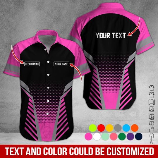 Custom Basic Work Shirt: Personalized Name & Text Uniform