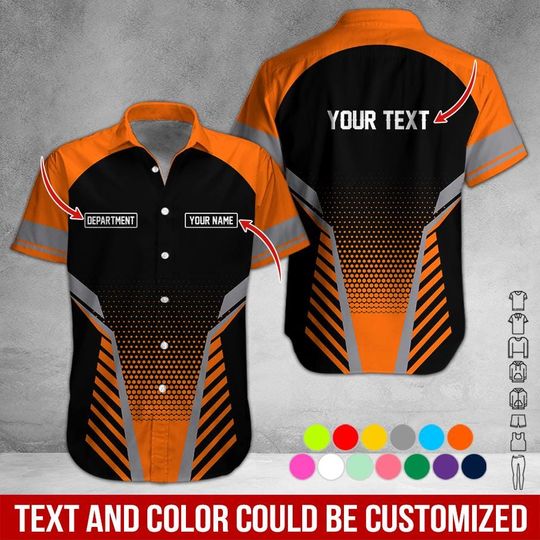 Custom Basic Work Shirt: Personalized Name & Text Uniform