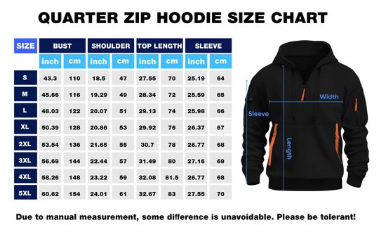 Custom Logo Quarter Zip Work Hoodie: 100% Cotton Uniform