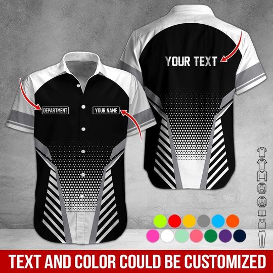 Custom Basic Work Shirt: Personalized Name & Text Uniform