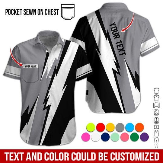 Custom Logo Work Shirt: Personalized Uniform for Racing, Mechanic