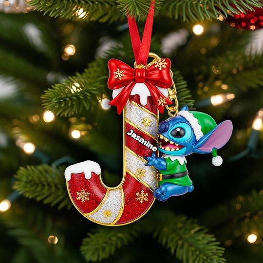Alphabet Christmas Ornament  Personalized Letter Gift for Christmas