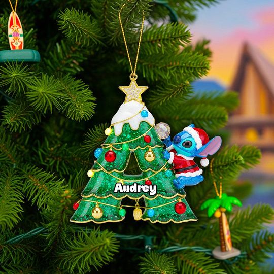 Alphabet Christmas Ornament  Personalized Letter Gift for Christmas