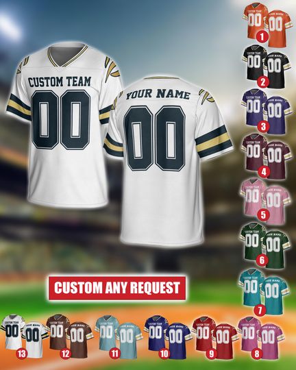 Personalized Cincinnati Football Jersey: Custom Team Name & Number