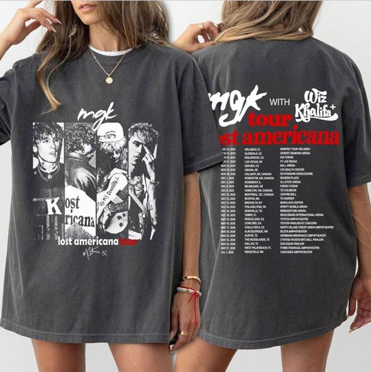 MGK Lost Americana 2026 Tour Shirt, Machine Gun Kelly Tshirt