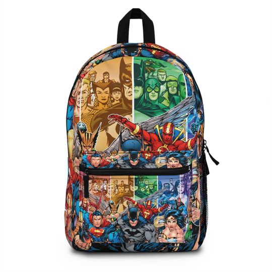 Superhero Backpack, Fun School Bag, Gift for Kids, Superhero Gift