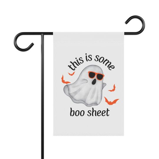 Funny Boo Sheet Halloween Garden Flag: Spooky Outdoor Decor