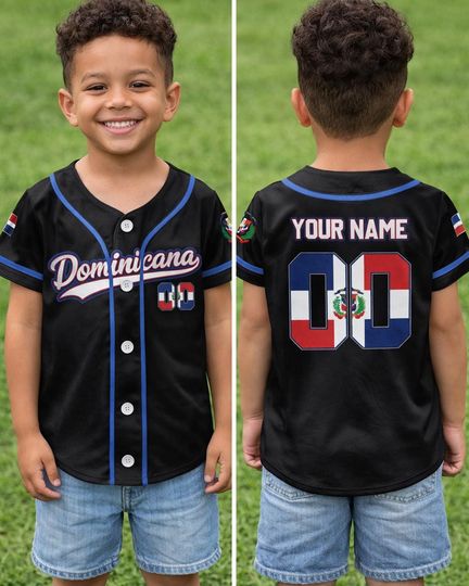 Custom Dominican Republic Baseball Fan Jersey, International Tournament 2026 Wear, Dominicana Baseball Pride Gift