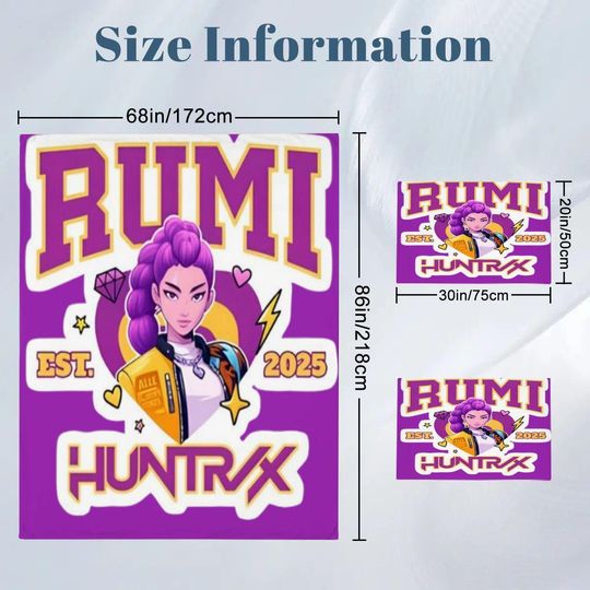 Huntrix Rumi Mira and Zoey Bedding Sets