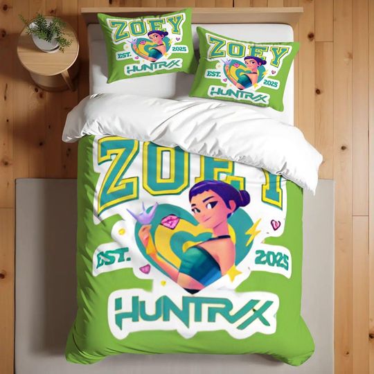 Huntrix Rumi Mira and Zoey Bedding Sets