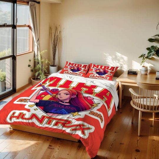 Huntrix Rumi Mira and Zoey Bedding Sets