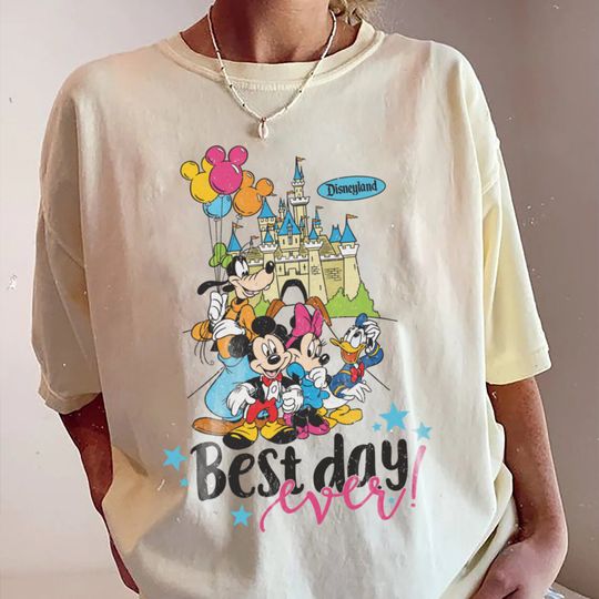 Vintage Best Day Ever T-shirt, Retro Disneyland