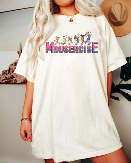 Vintage Disney Mousercise 90's Shirt