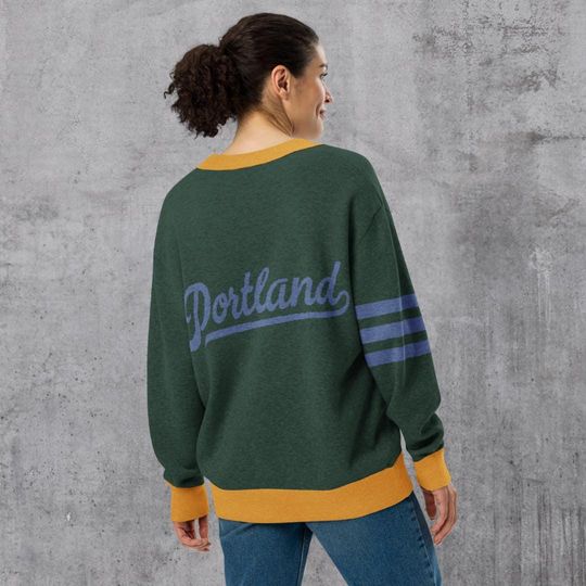 Varsity Cardigan: Portland PNW, Unisex Fit