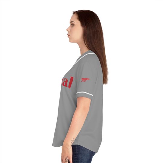 Grey Arsenal Baseball Jersey