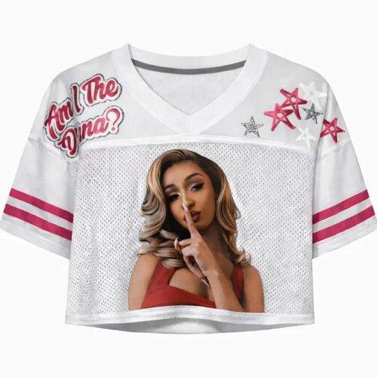 Cardi B "Am I The Drama" Crop Jersey Top, Bardi Gang Concert Shirt