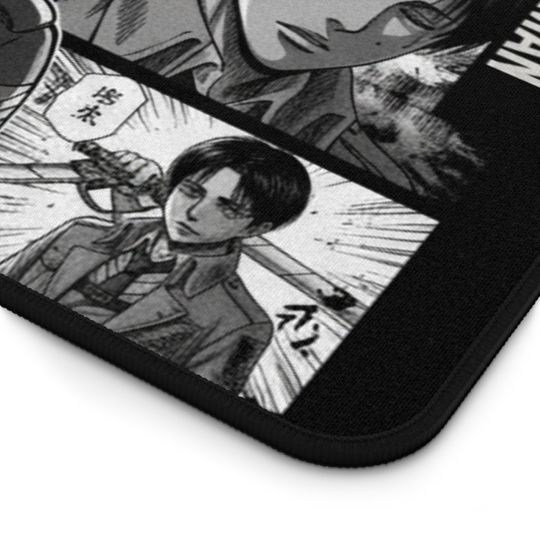 Levi Ackerman Desk Mat - Manga Art Desk Accessory