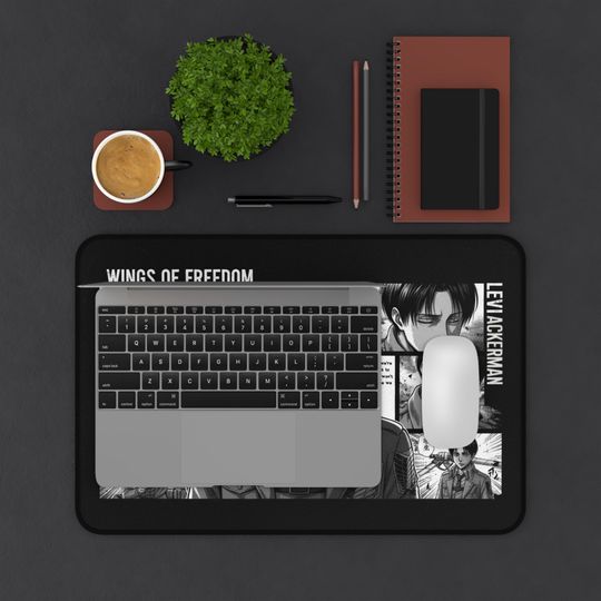 Levi Ackerman Desk Mat - Manga Art Desk Accessory