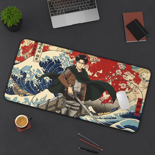 Levi Ackerman Desk Mat