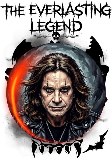 Ozzy Osbourne Bat Poster | Heavy Metal & Hard Rock Wall Art