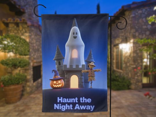 Custom Halloween Garden Flags - Double Sided Outdoor Yard Decorations