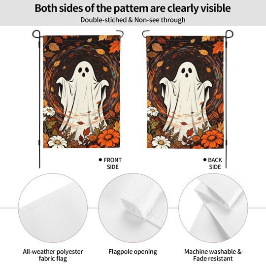 Custom Double Sided Halloween Garden Flags | Outdoor Garden Flag Polyester