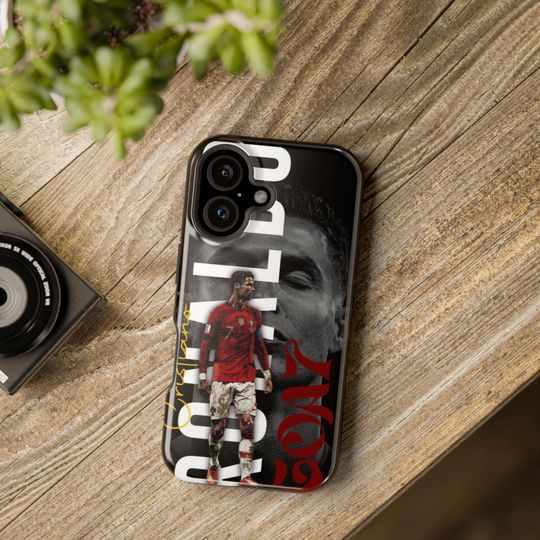 Cristiano Ronaldo Tough iPhone Case, Personalized Football for Fans