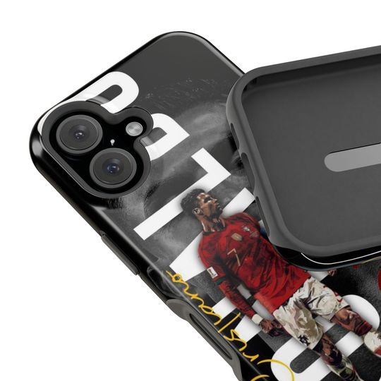Cristiano Ronaldo Tough iPhone Case, Personalized Football for Fans