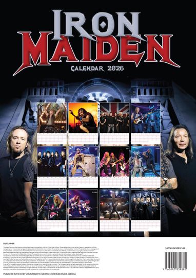 Iron Maiden 2026 Calendar