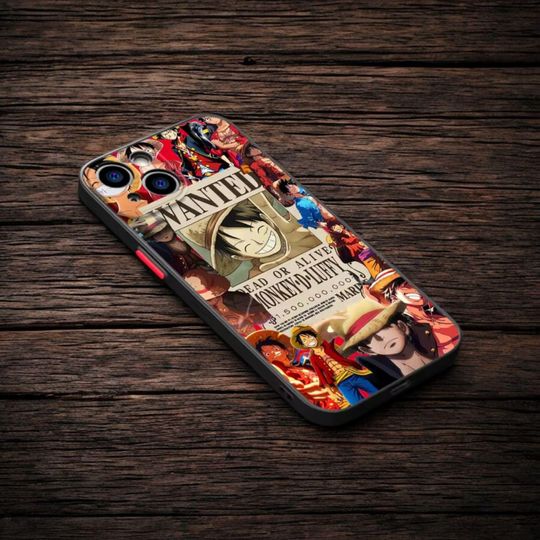 One Piece iPhone Case  Anime Phone Cover Luffy & Straw Hat Pirates  Manga Art Design