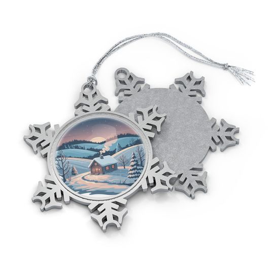 Pewter Snowflake Ornament